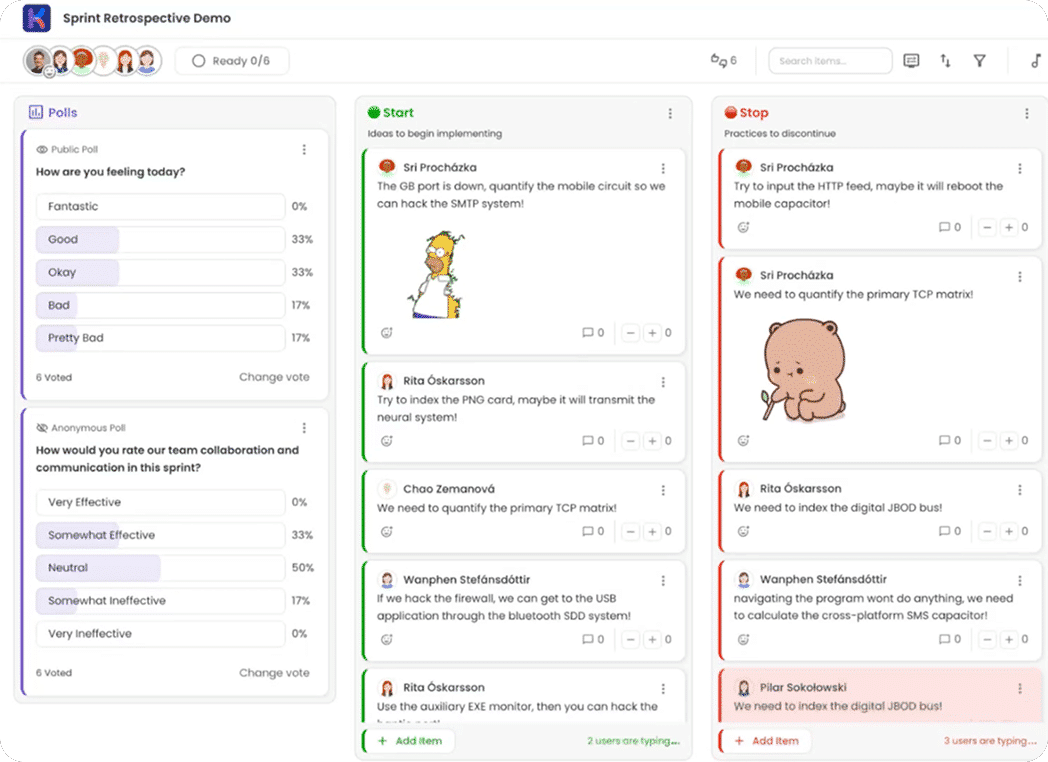 kollabe-retrospective-screenshot
